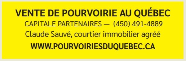 VENTE DE POURVOIRIE AU QUÉBEC