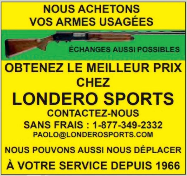 Nous achetons vos armes usagées