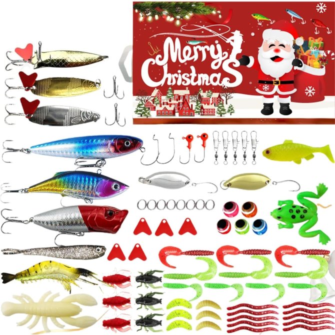 Kit de leurres de pêche ensemble cadeau 2024