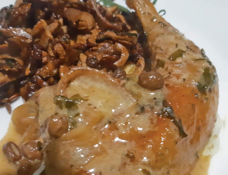 Faisan en casserole au porto et raisins