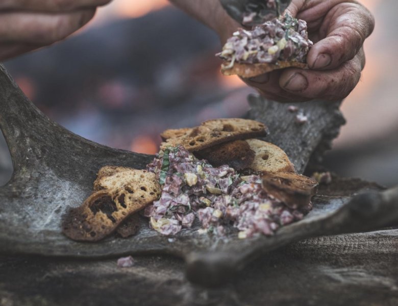 tartare au coeur d'orignal